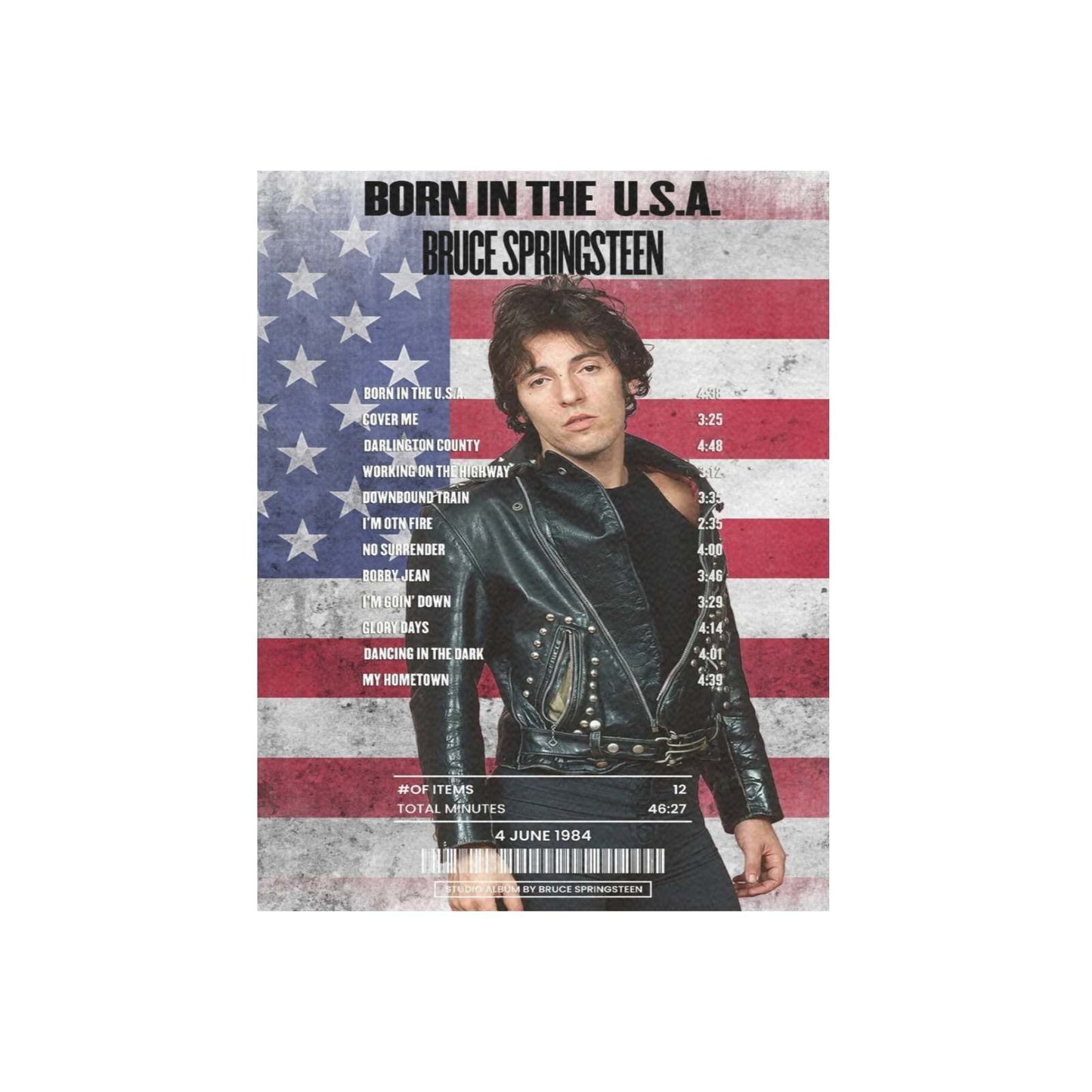 Buy Canvas Born In The USA By Bruce Springsteen