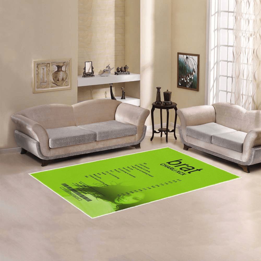 rug Inspired by Charli XCX Album Brat buy