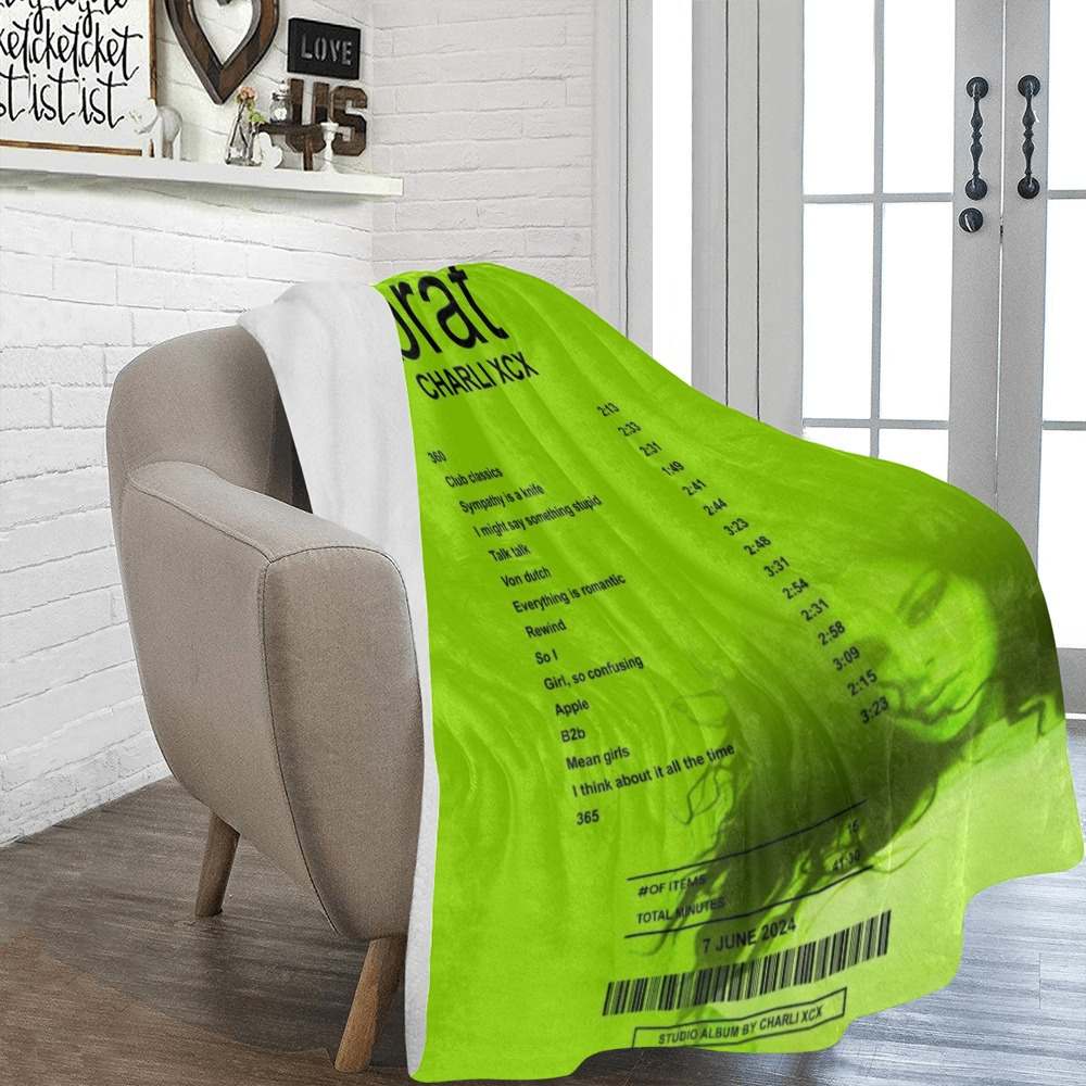 Charli XCX Brat Blanket