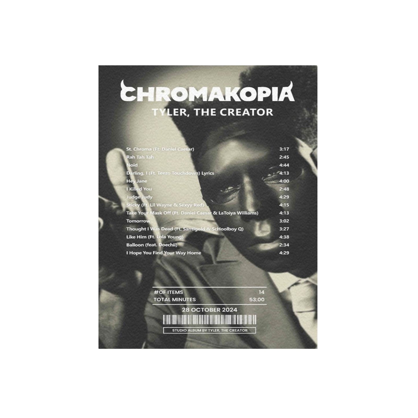 buy Chromakopia By Tyler the Creator Canvas