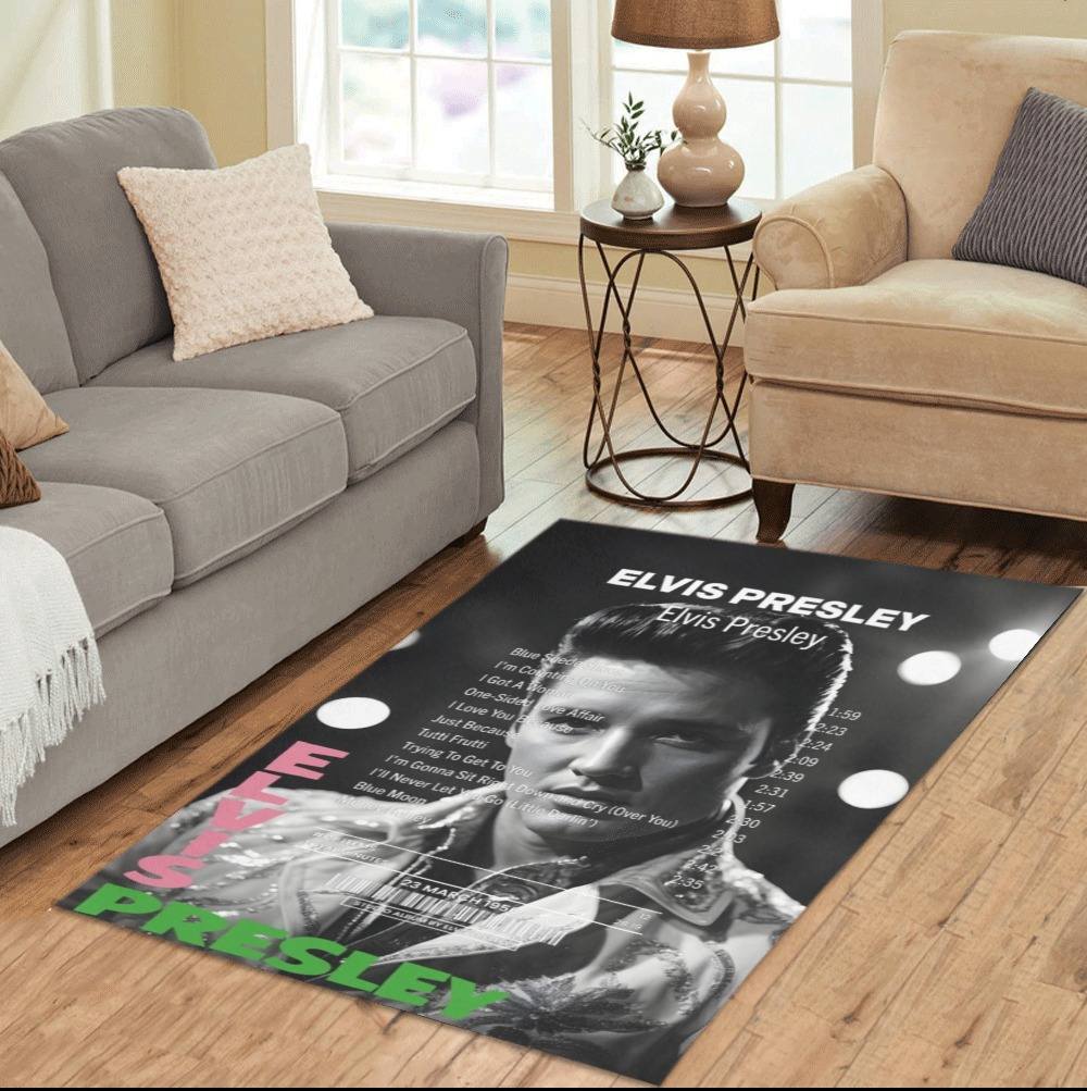 Stylish Elvis Presley Album Cover Rug