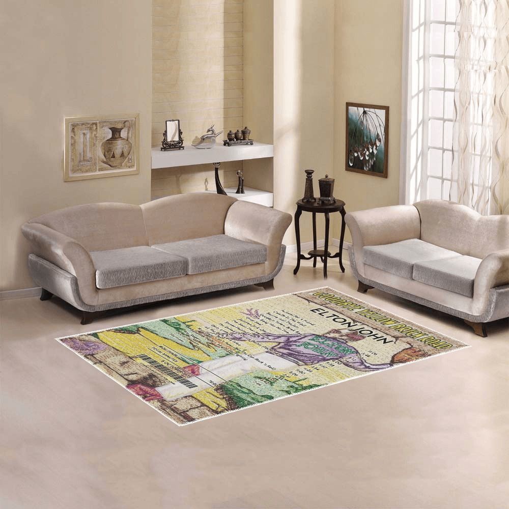Rug Elton John Goodbye Yellow Brick Road Receipt