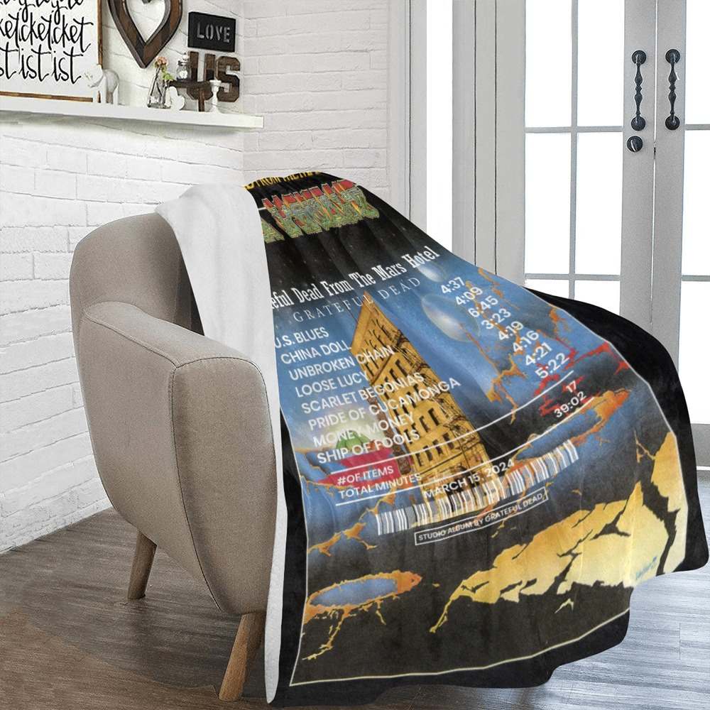 From the Mars Hotel Blanket Grateful Dead