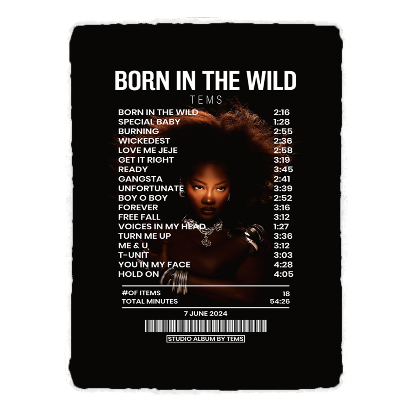 Tapis Born In The Wild de Tems