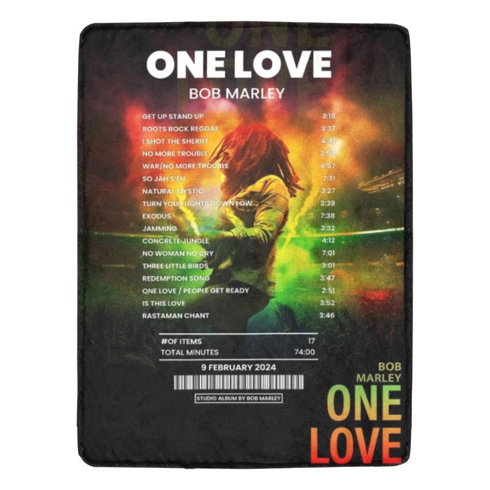 One Love By Bob Marley Blanket