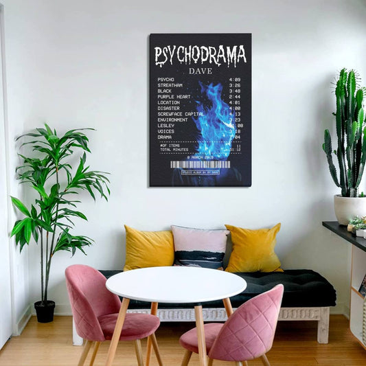 Dave's Psychodrama Album Cover Canvas