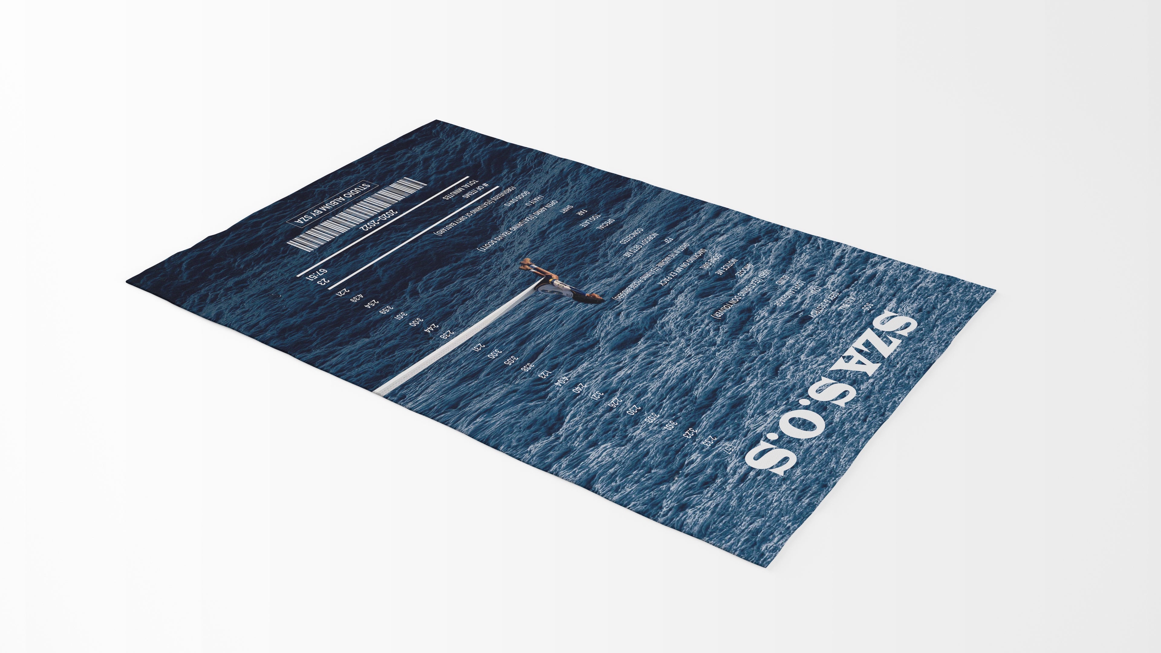 sza 「sos」 jacquard blanket rug SOS by SZA [Rug] – Receipt Rugs