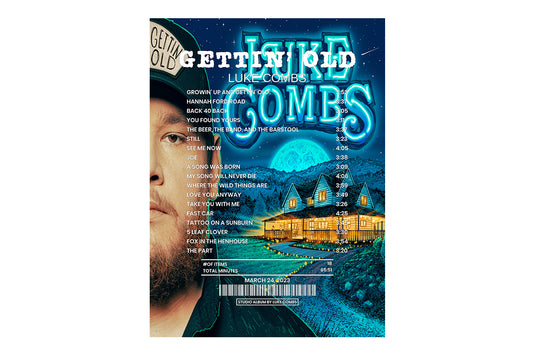 Gettin' Old By Luke Combs  [Canvas]