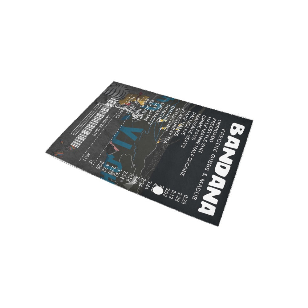 Rewscpit Rug Bandana Rug – Freddie Gibbs & Madlib Album-Inspired Decor – Receipt Rugs