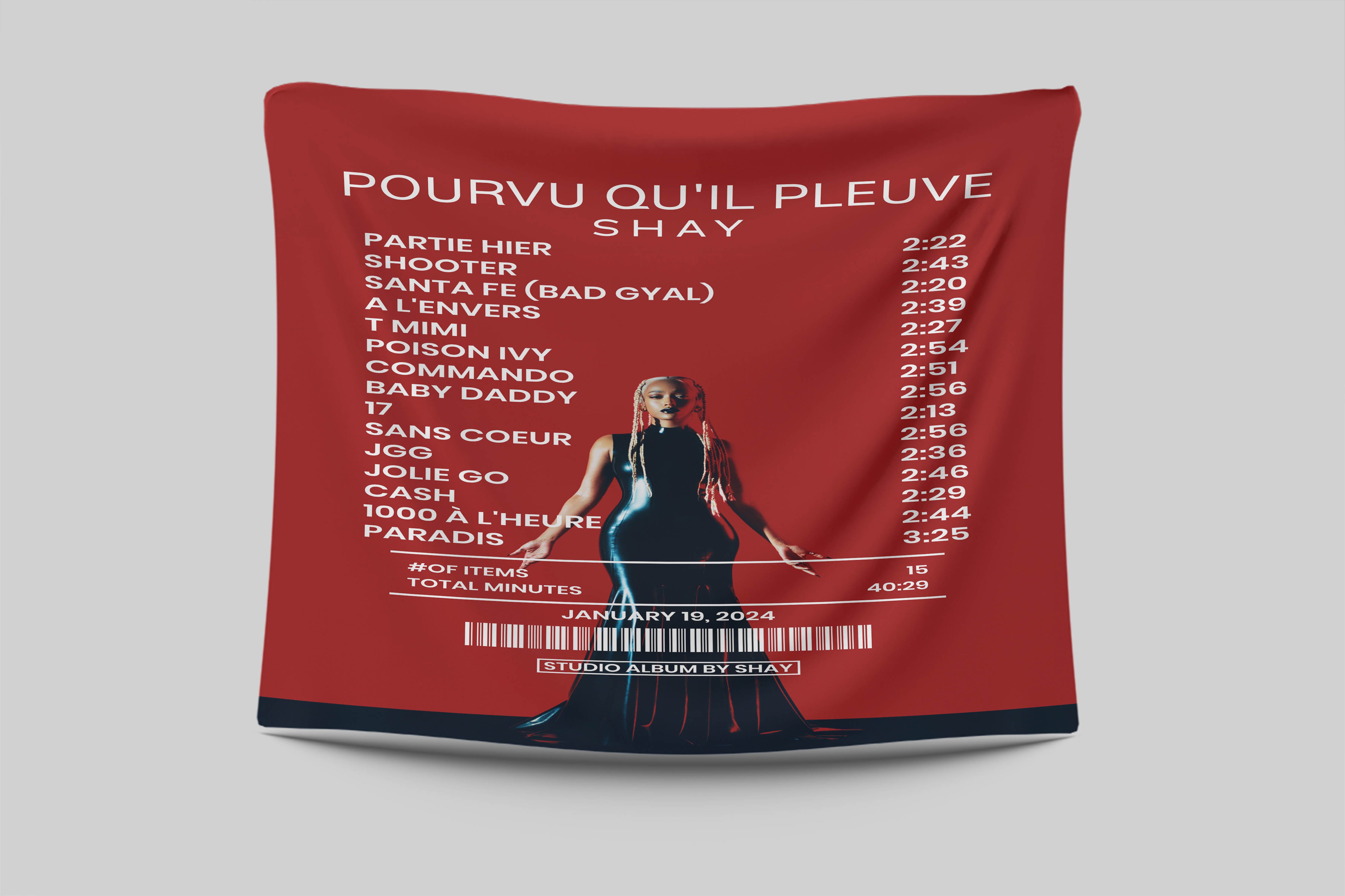 Pourvu Qu'il Pleuve by Shay [Blanket] – Receipt Rugs