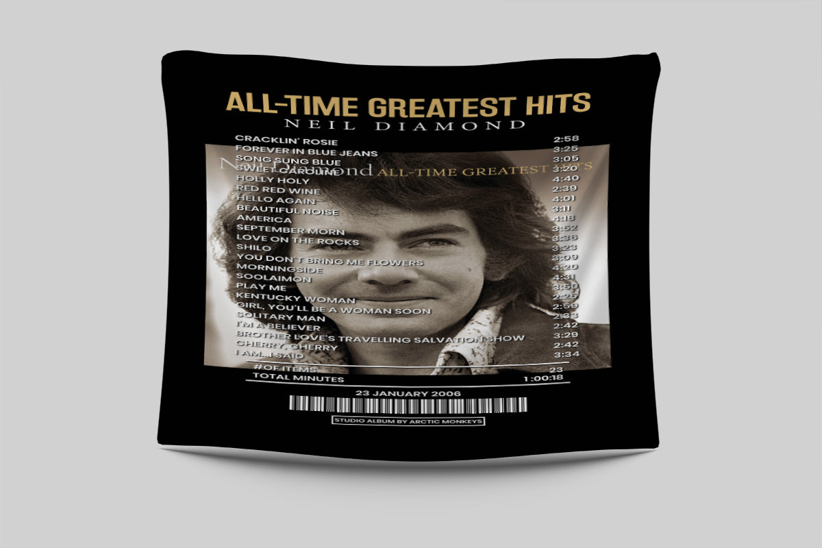 All-Time Greatest Hits By Neil Diamond [Blanket] – Receipt Rugs