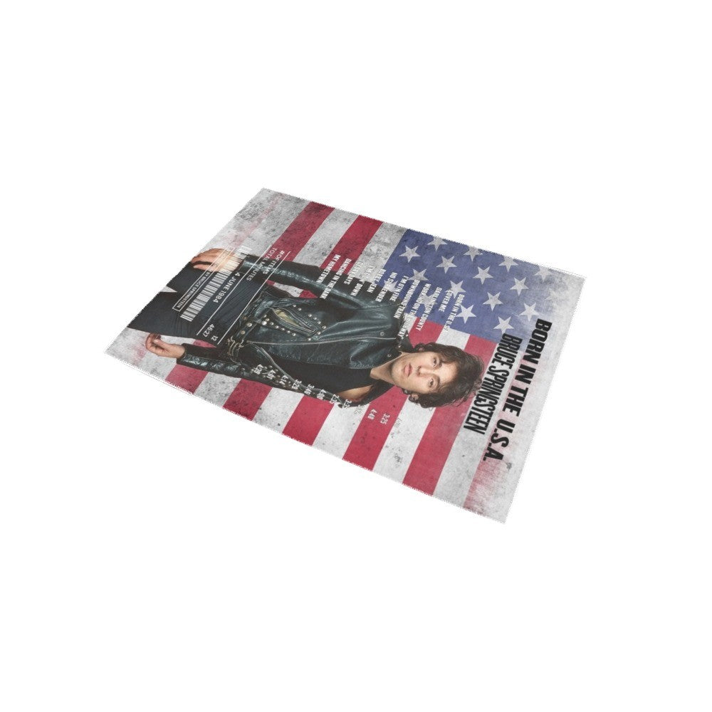 Rewscpit Rug Born in the USA Rug – Bruce Springsteen-Inspired Home Decor – Receipt Rugs
