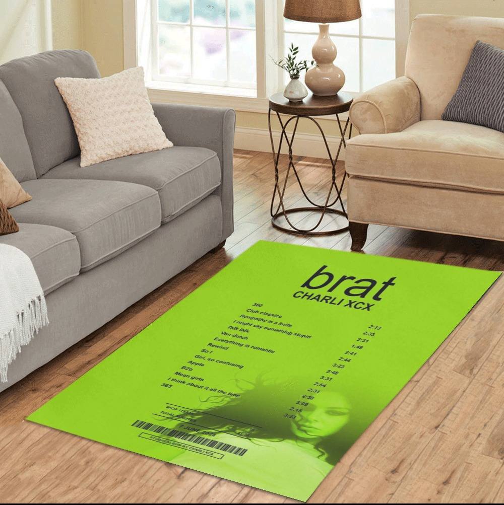 Buy rug Inspired by Charli XCX Album Brat  