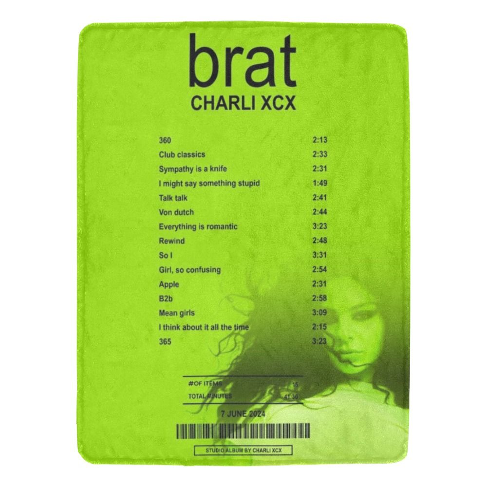 Charli XCX Brat Blanket by RugReceipts™