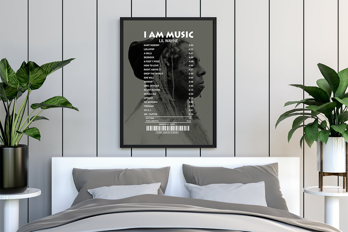 I Am Music By Lil Wayne [Canvas] – Receipt Rugs