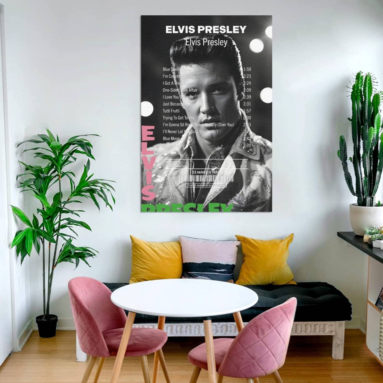 Elvis Presley Album Cover Canvas – Iconic Music Wall Art – Receipt Rugs