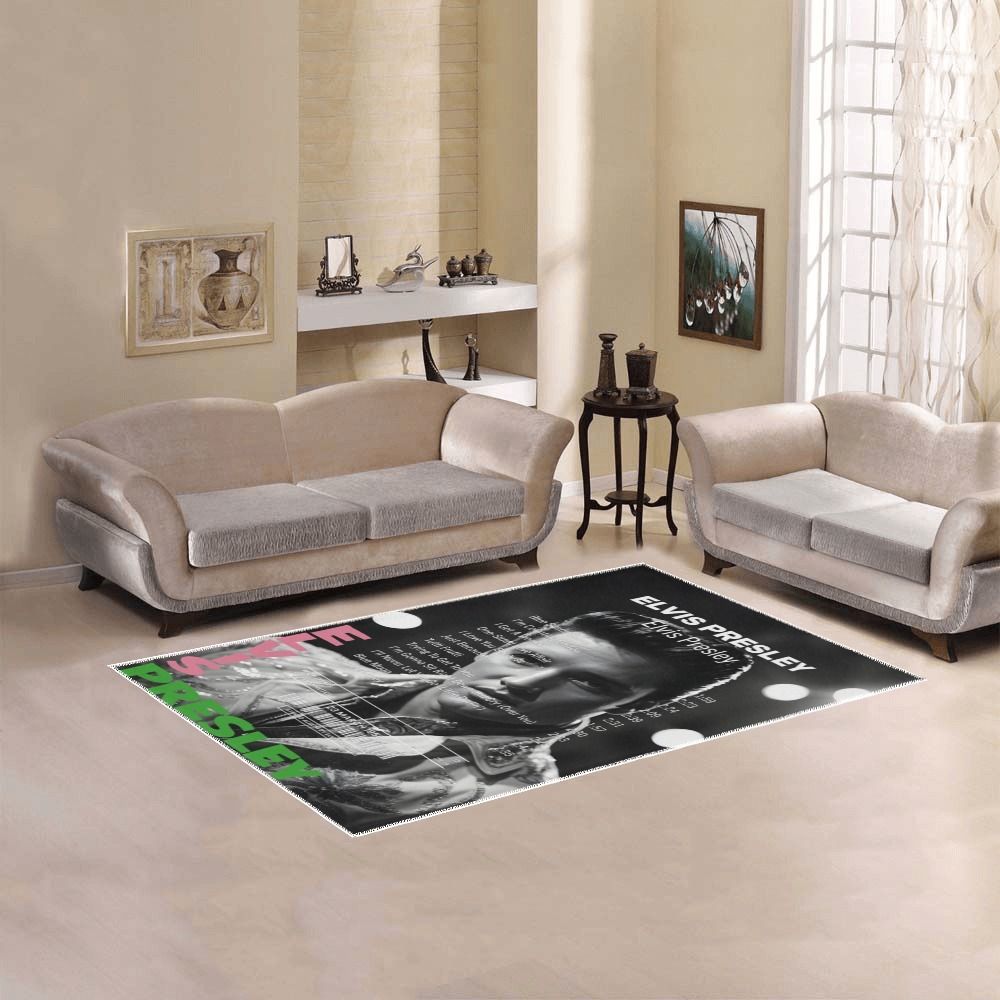 Recipct Rug Elvis Presley Receipt Rug – Retro Rock ‘n’ Roll Décor – Receipt Rugs
