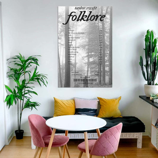 Folklore By Taylor Swift Canvas 