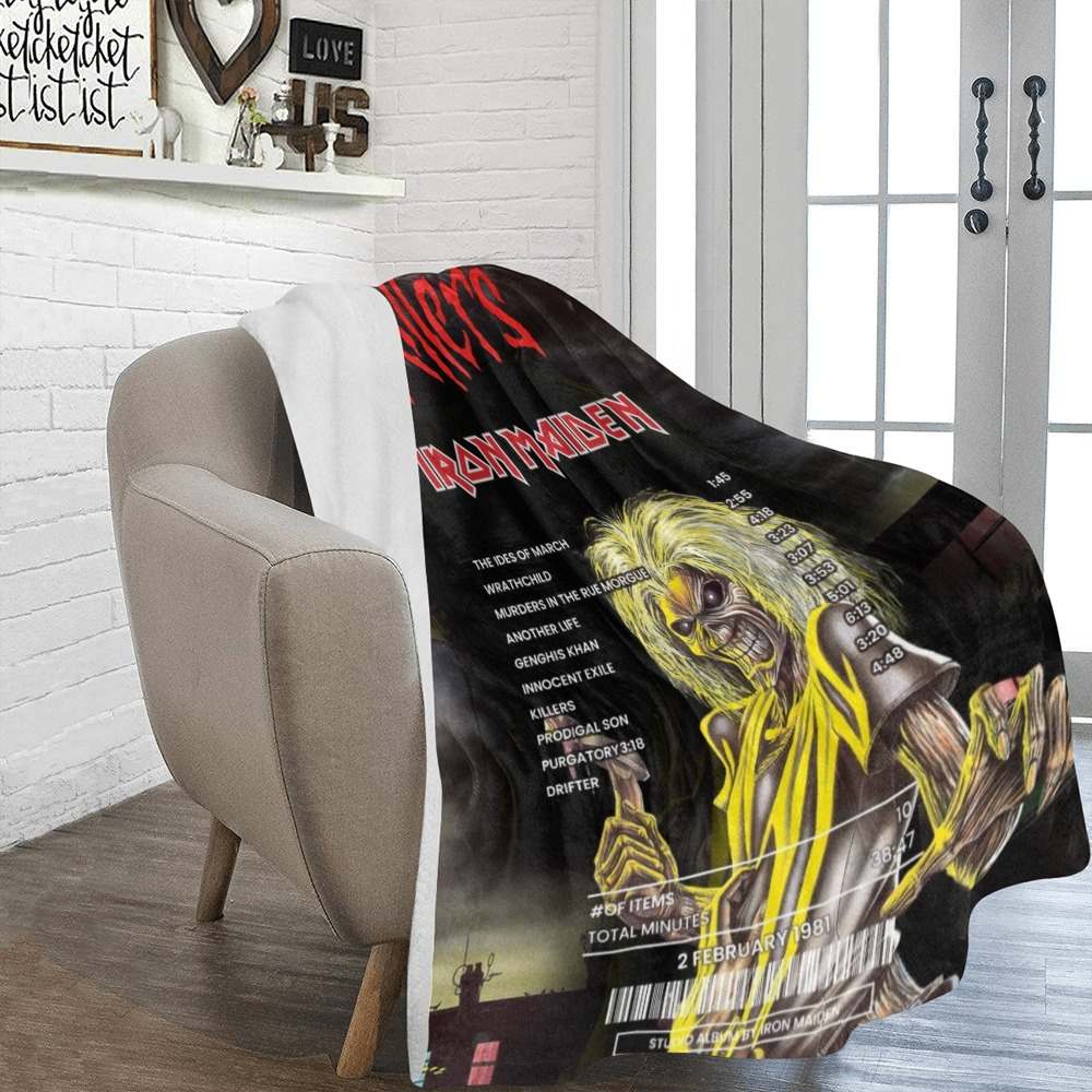 Buy Iron Maiden Killers Receipt-Inspired Blanket