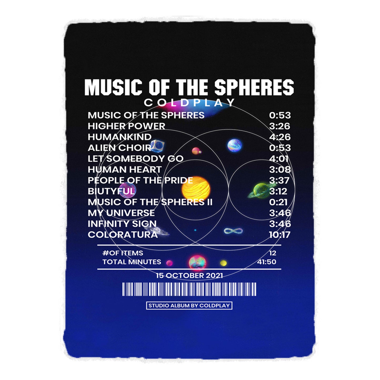 Music Of The Spheres By Coldplay [Rug]