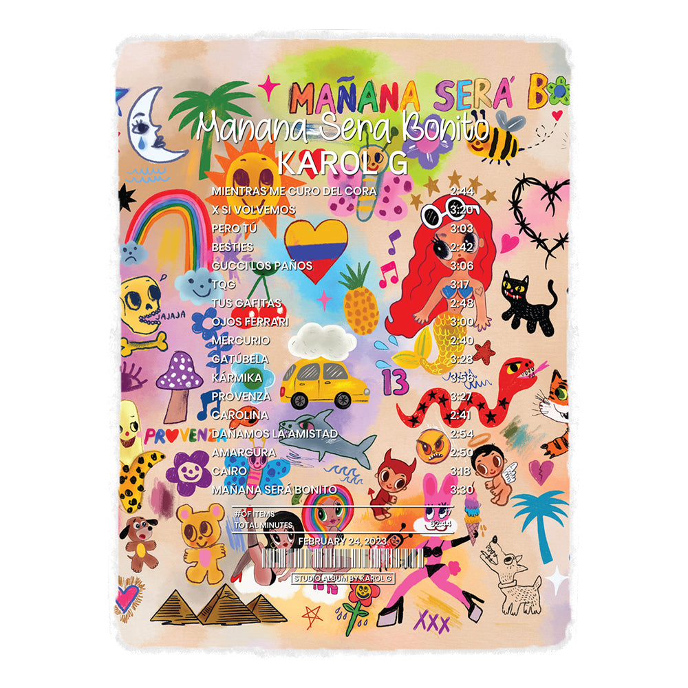 Manana Sera Bonito By Karol G [Rug] – Receipt Rugs