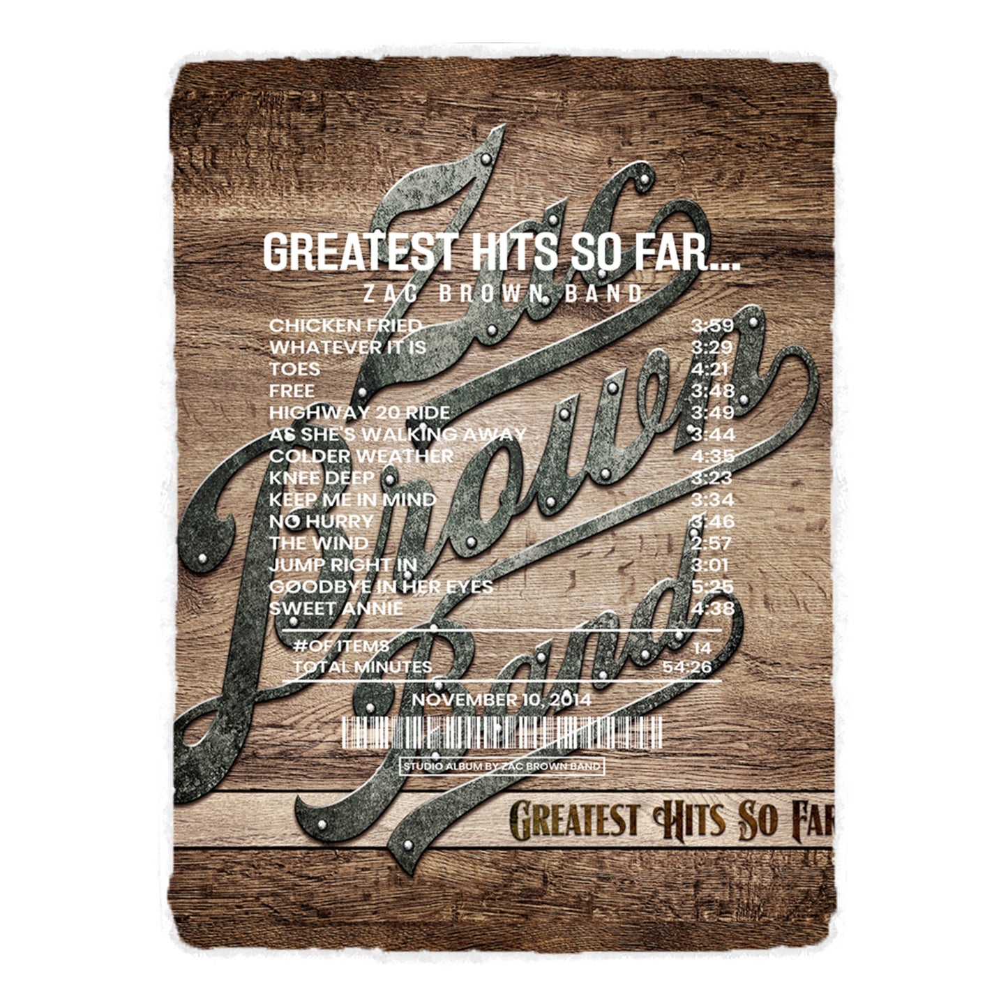 Greatest Hits So Far... By Zac Brown Band [Blanket]