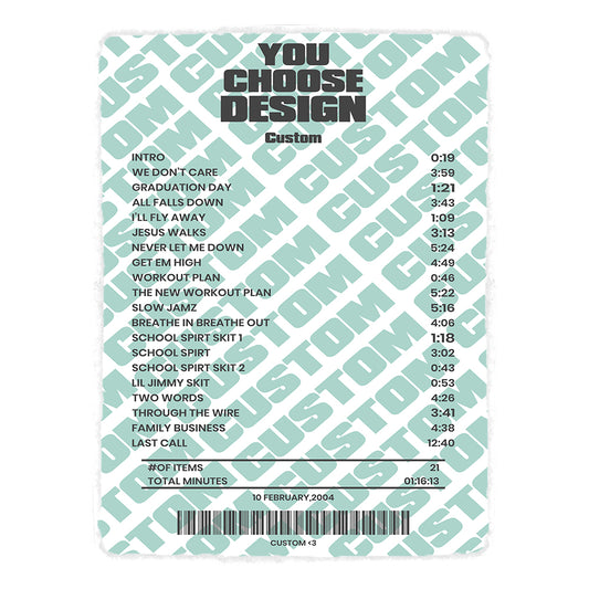 Recipct Rug Custom – Receipt Rugs
