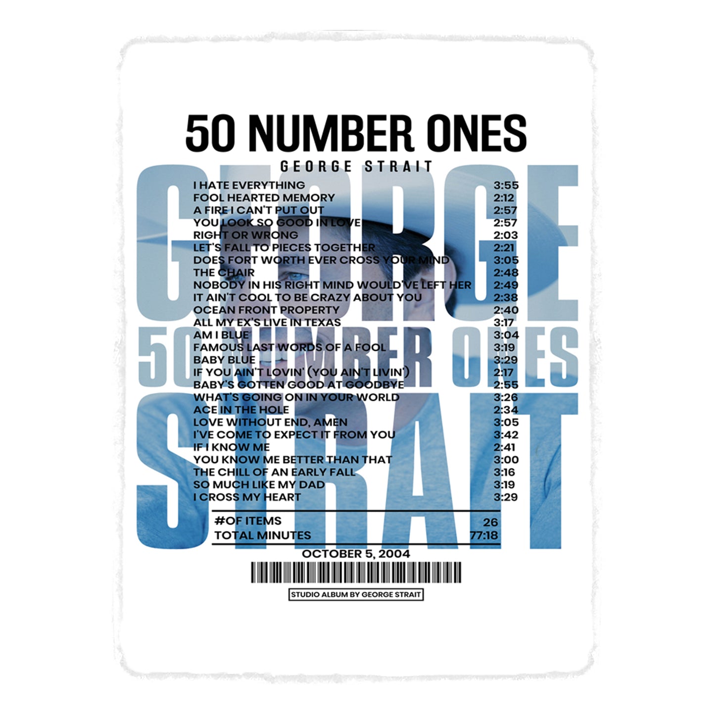 50 Number Ones By George Strait [Blanket]