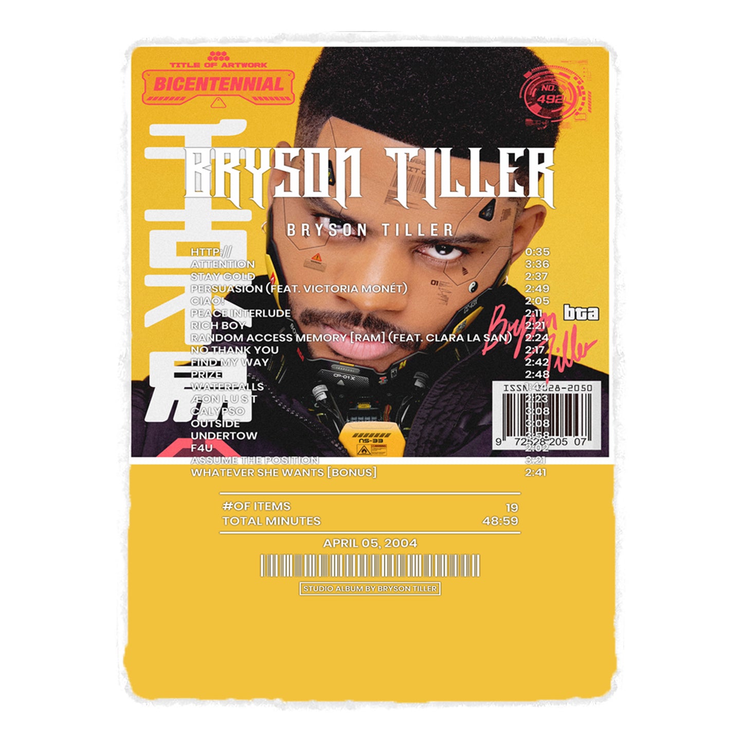 Bryson Tiller By Bryson Tiller [Blanket]