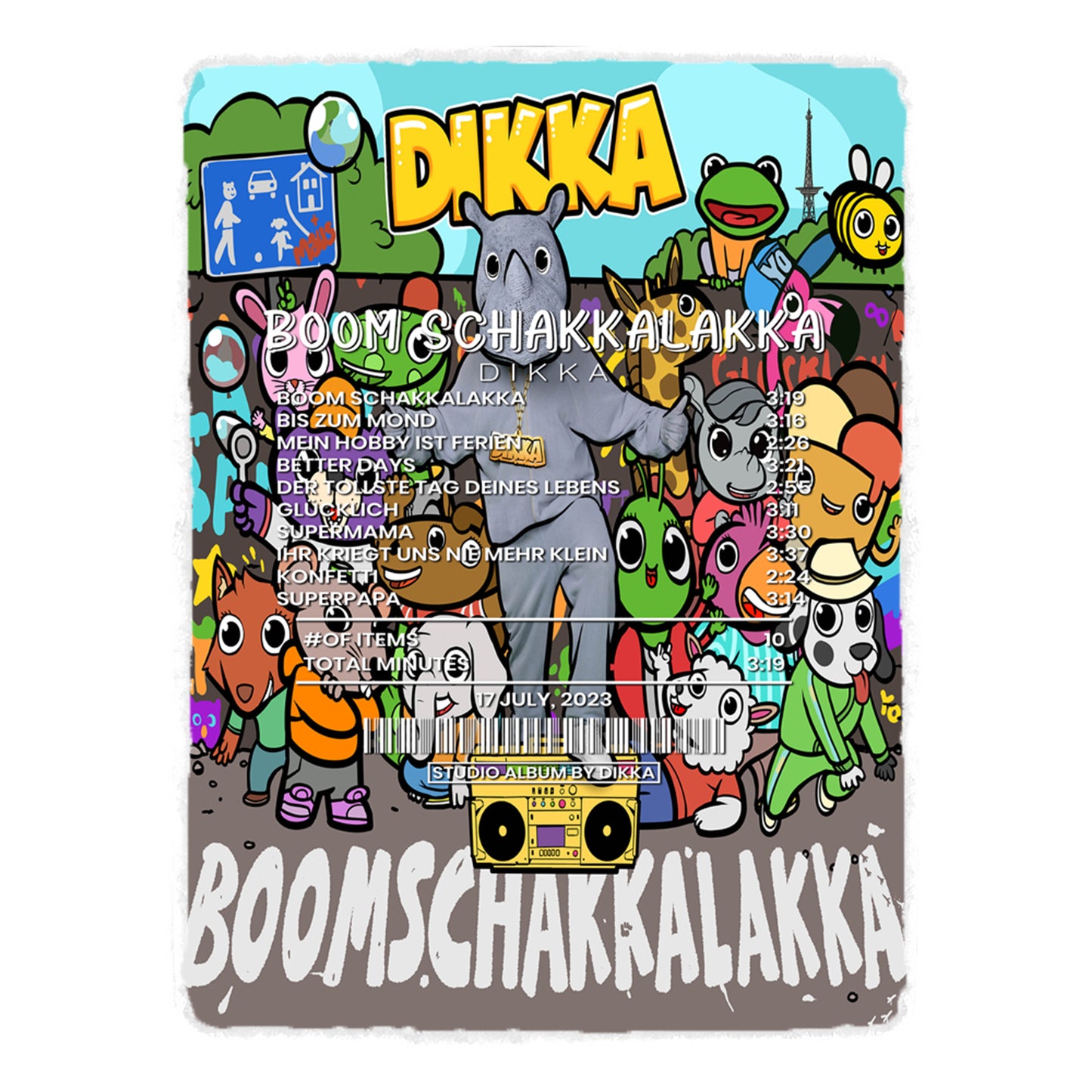 Boom Schakkalakka By DIKKA [Canvas]