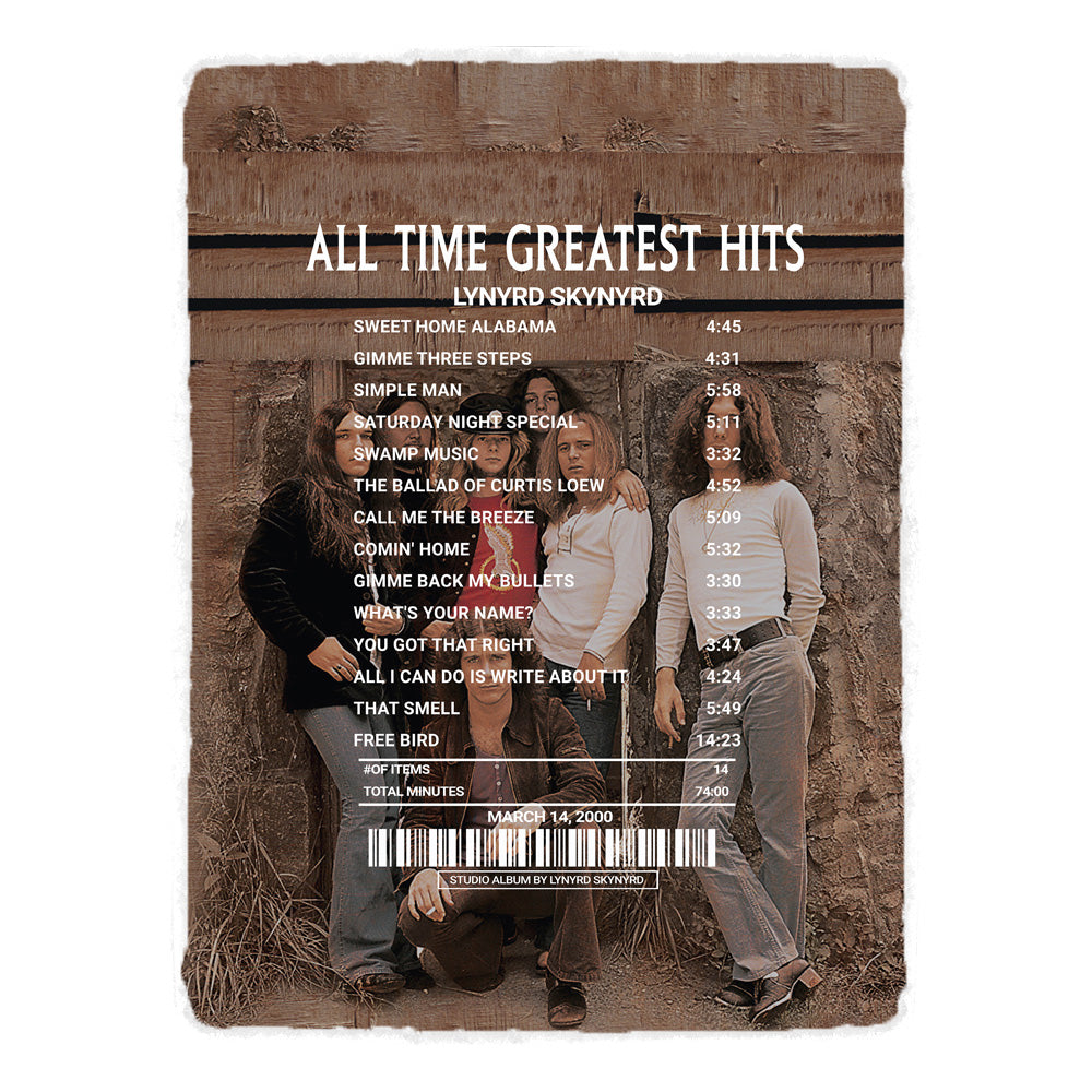 All Time Greatest Hits By Lynyrd Skynyrd [Blanket]