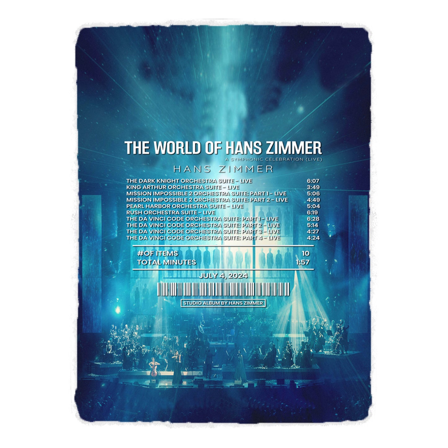 The World of Hans Zimmer - A Symphonic Celebration (Live) By Hans Zimmer [Rug]