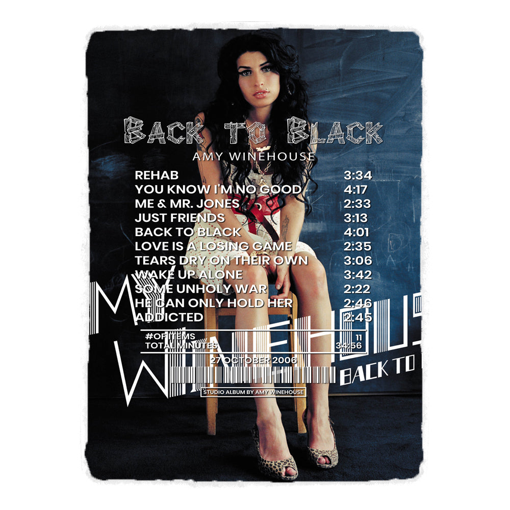 Back To Black By Amy Winehouse [Rug]