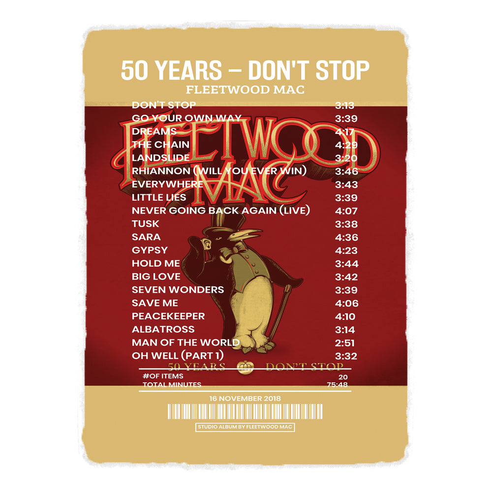 50 Years - Don'T Stop By Fleetwood Mac [Blanket]