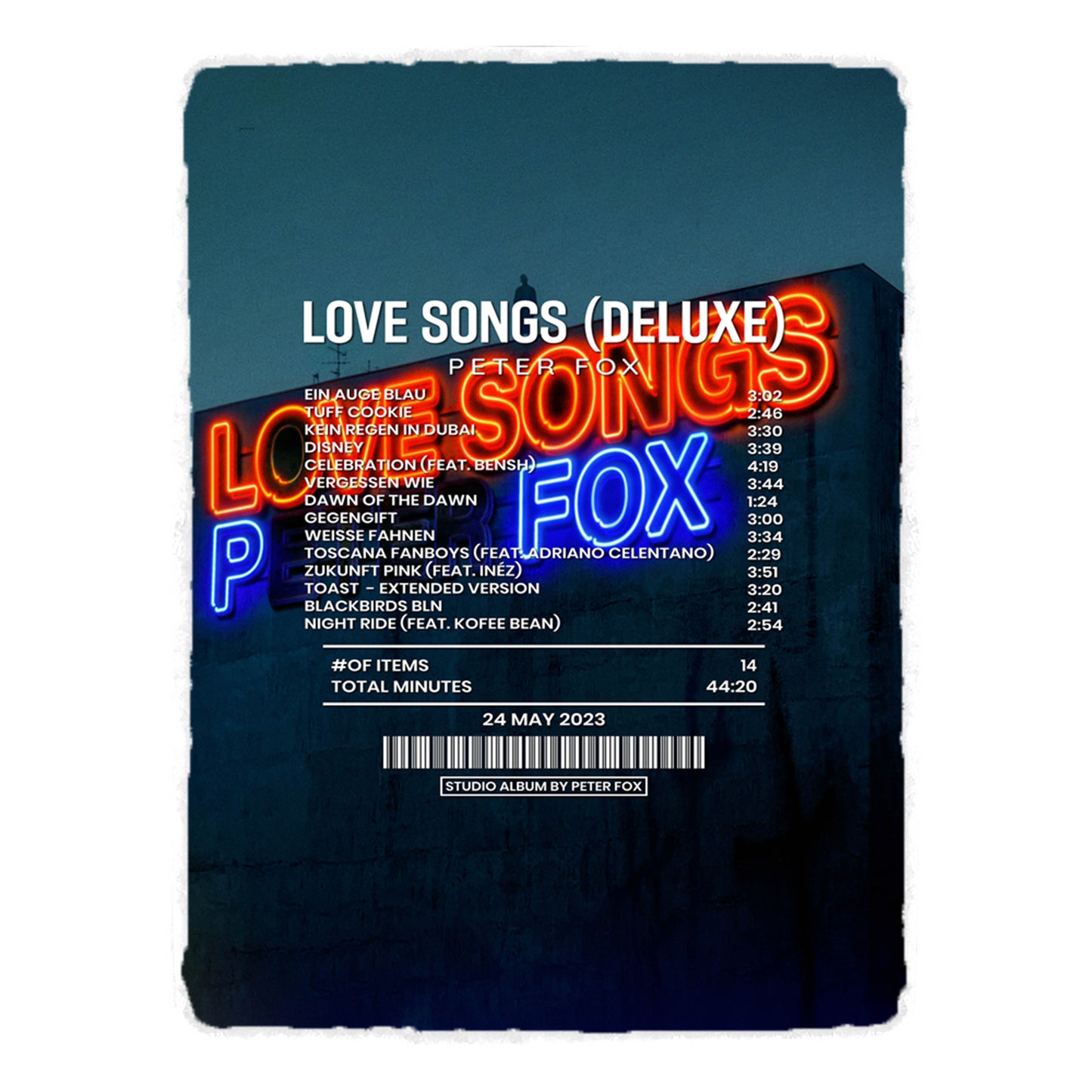 Love Songs (deluxe) By Peter Fox [Canvas]