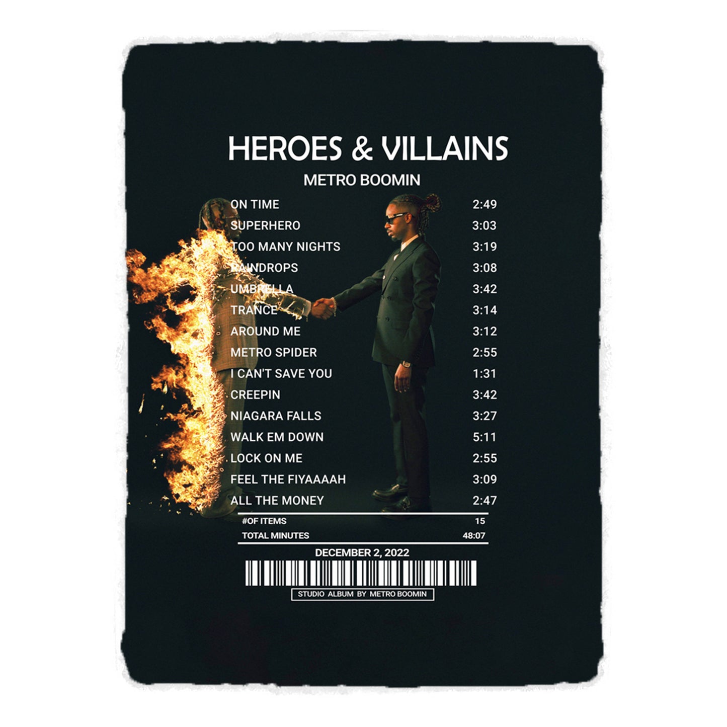 Heroes & Villains by Metro Boomin [Canvas]