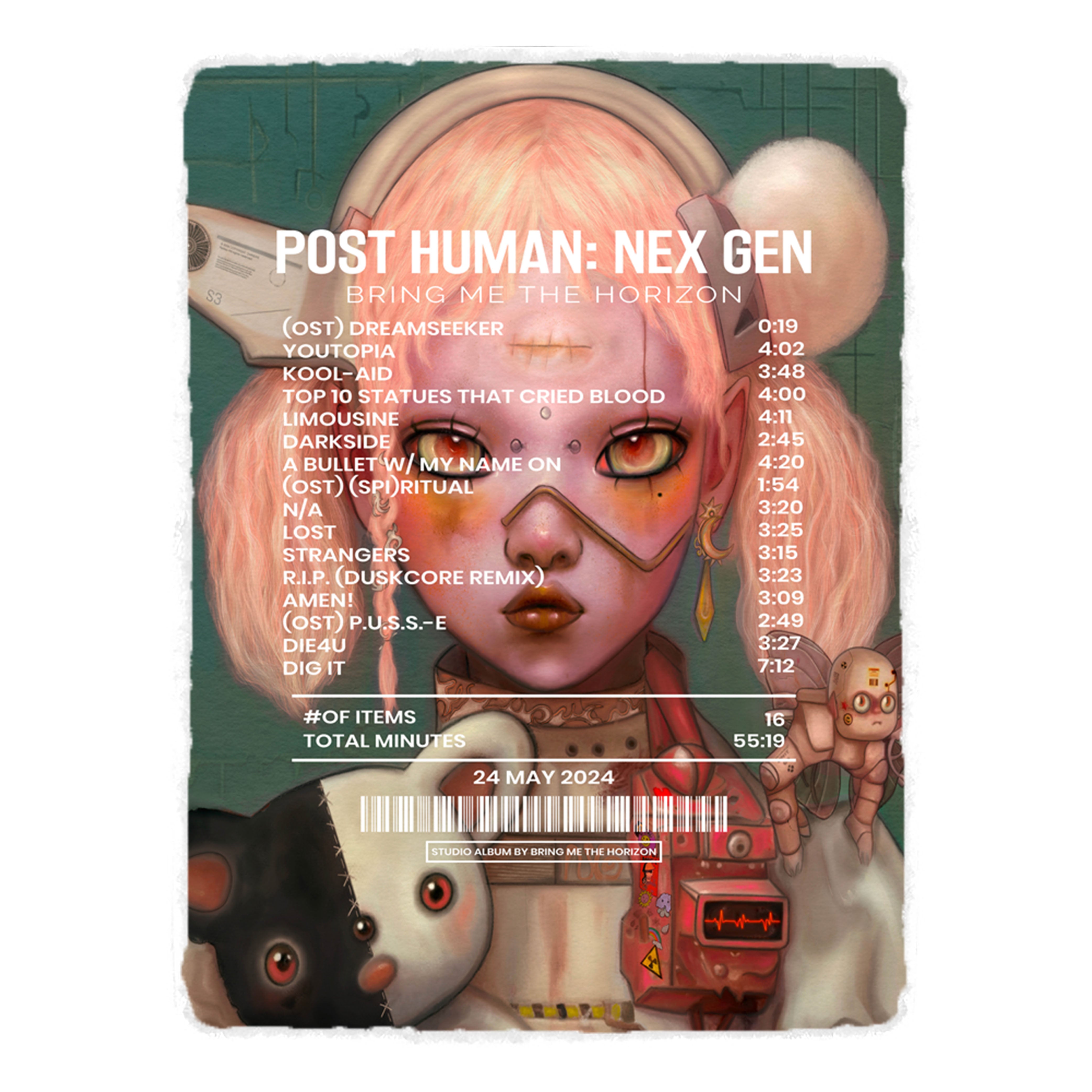 Post Human - Nex Gen by Bring Me The Horizon [Blanket] – Receipt Rugs