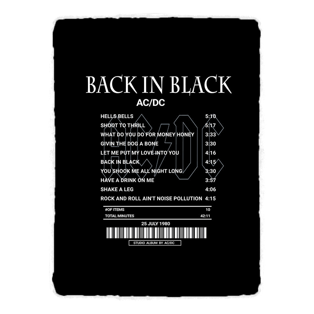Back In Black By AC/DC [Rug]