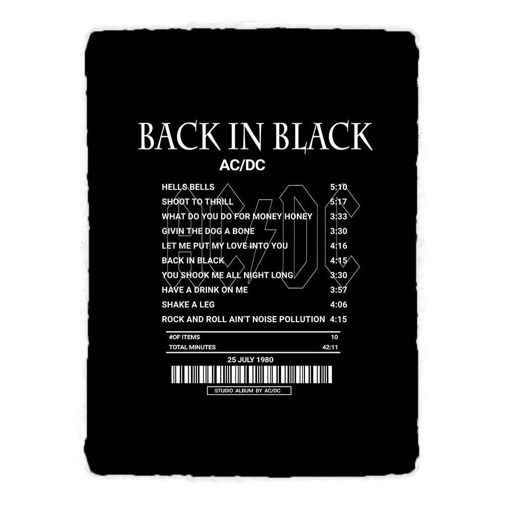 Back In Black By AC/DC [Canvas]