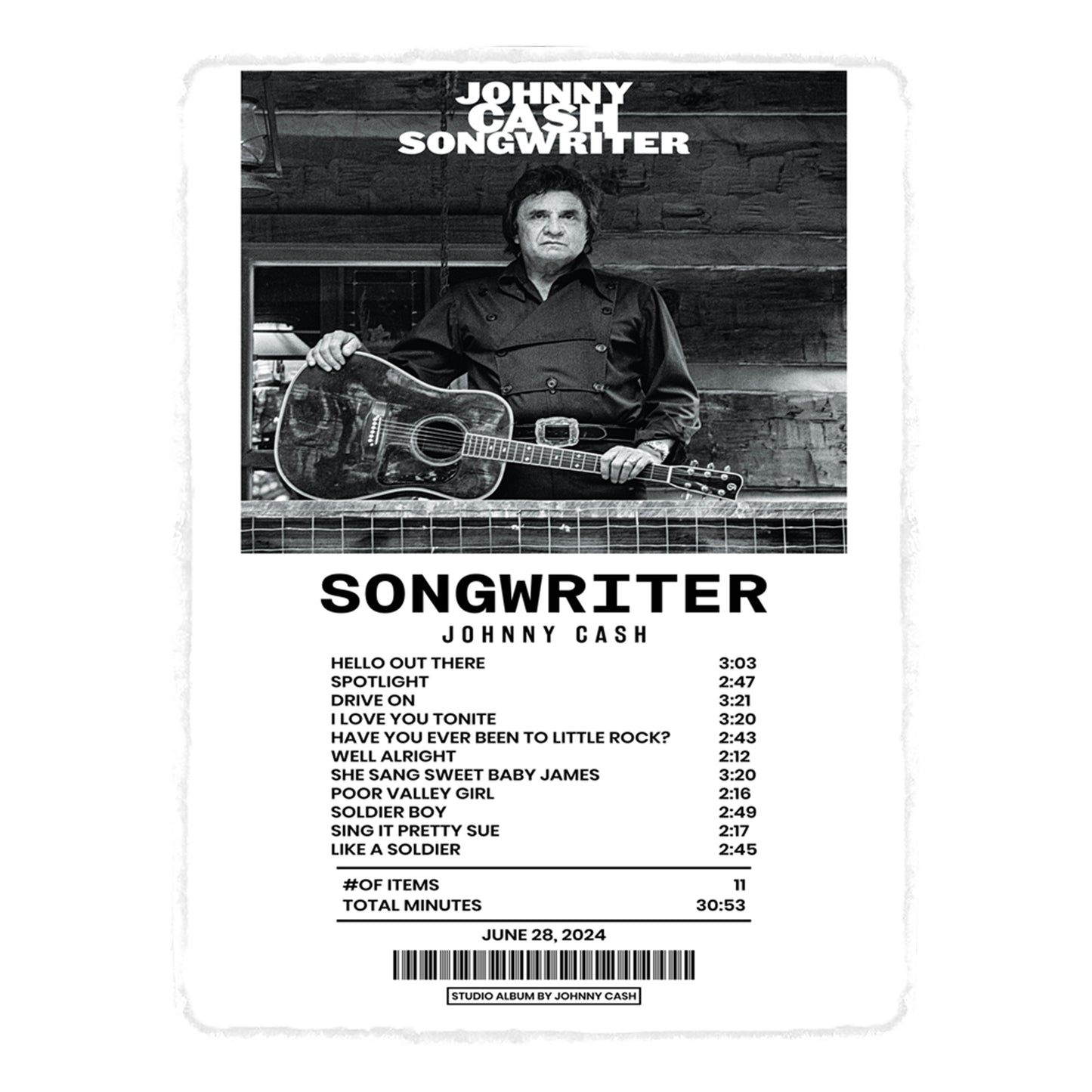 Songwriter By Johnny Cash [Blanket]