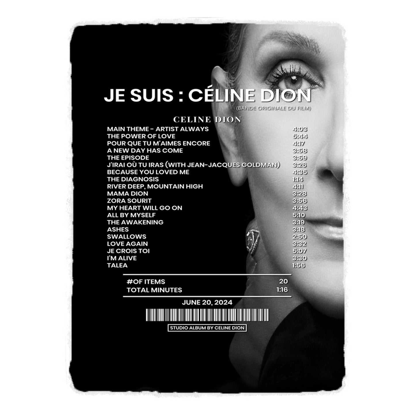 Je Suis : Céline Dion (bande Originale Du Film) Par Céline Dion [Toile]