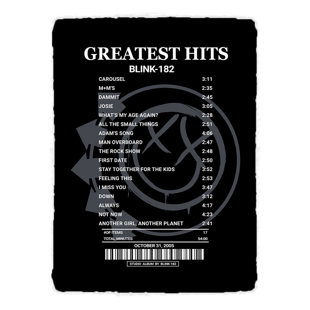 Greatest Hits By blink-182 [Blanket]