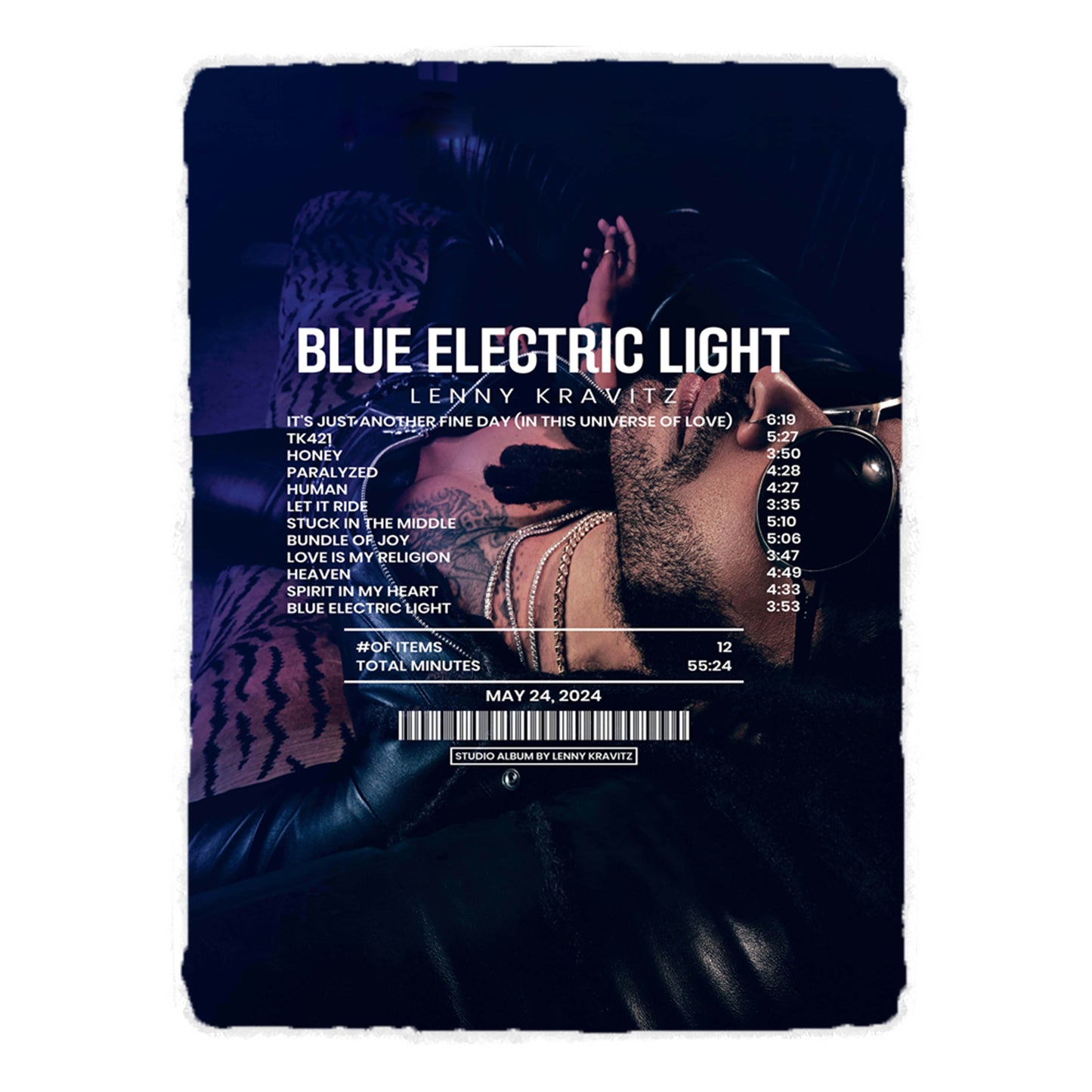 Lumière électrique bleue de Lenny Kravitz [Couverture]