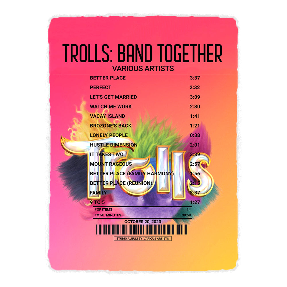 Trolls: Band Together By Soundtrack [Blanket]