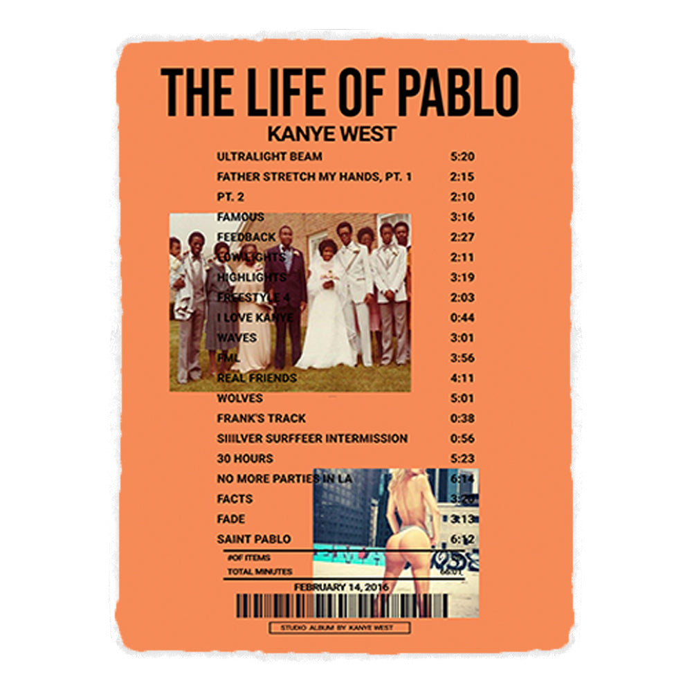The Life Of Pablo By Kanye West [Rug]