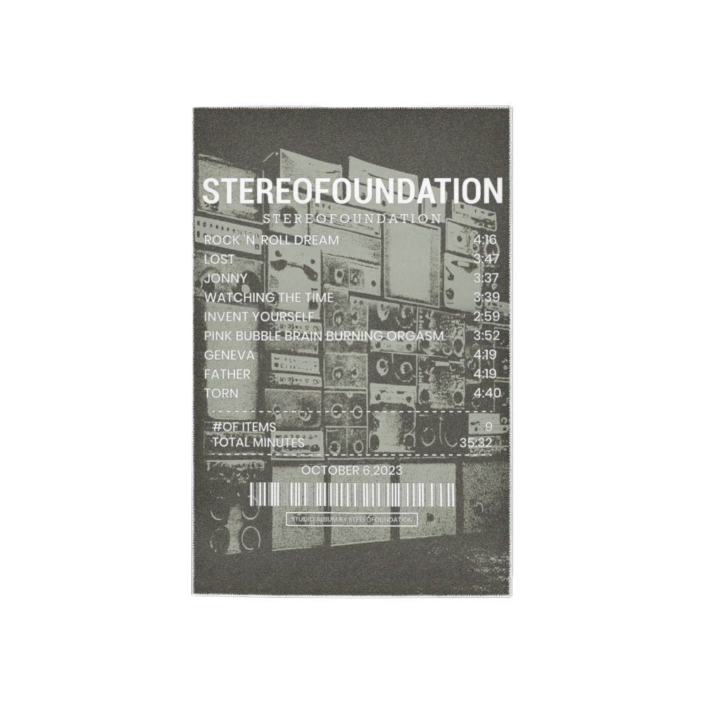 Song Receipt Rug Step into Sound – Stereofoundation Rug for True Music Lovers – Receipt Rugs