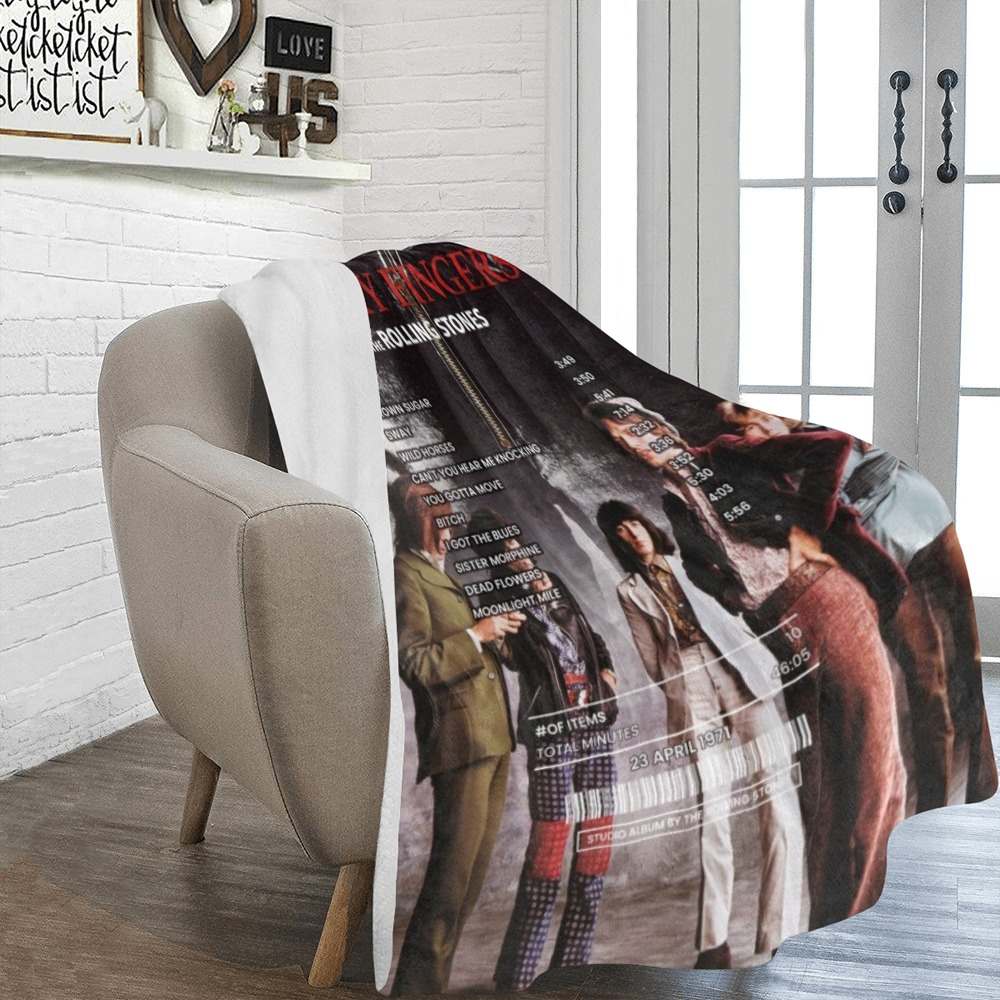 The Rolling Stones Sticky Fingers Blanket Order now