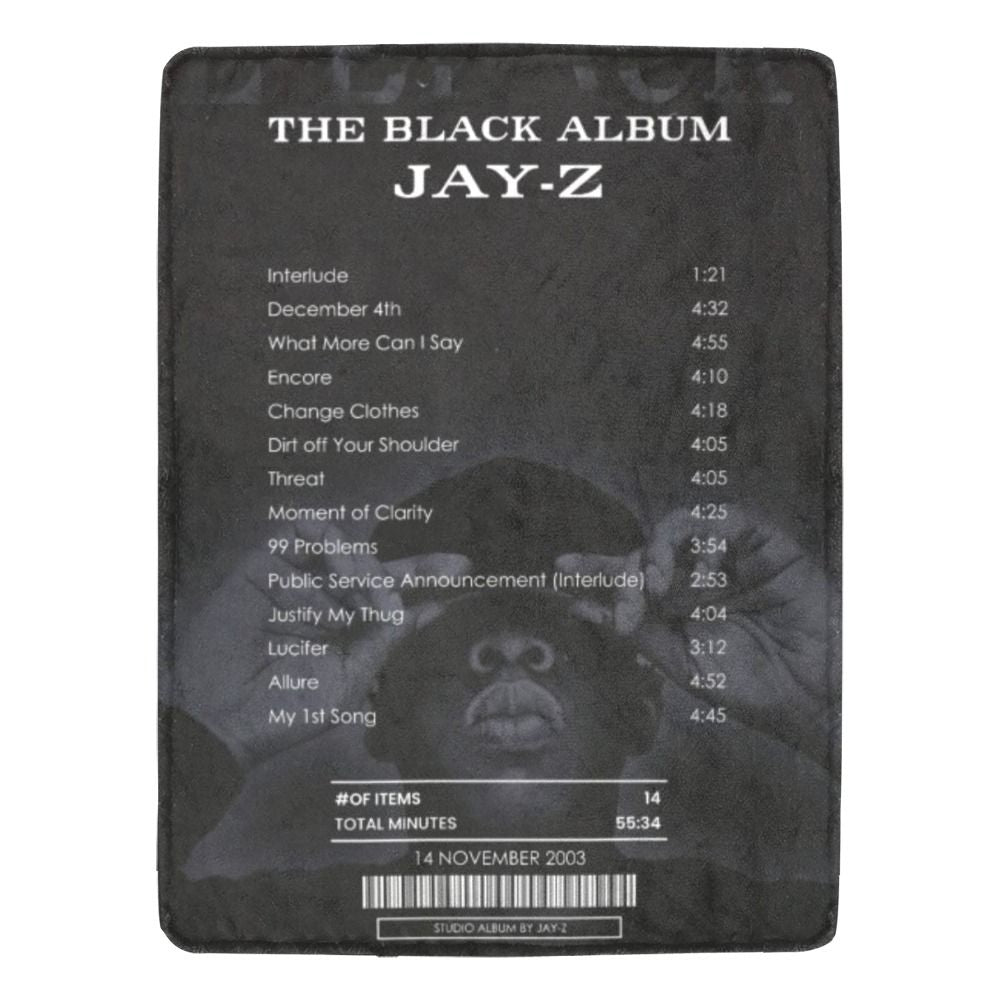 Jay-Z The Black Album Blanket