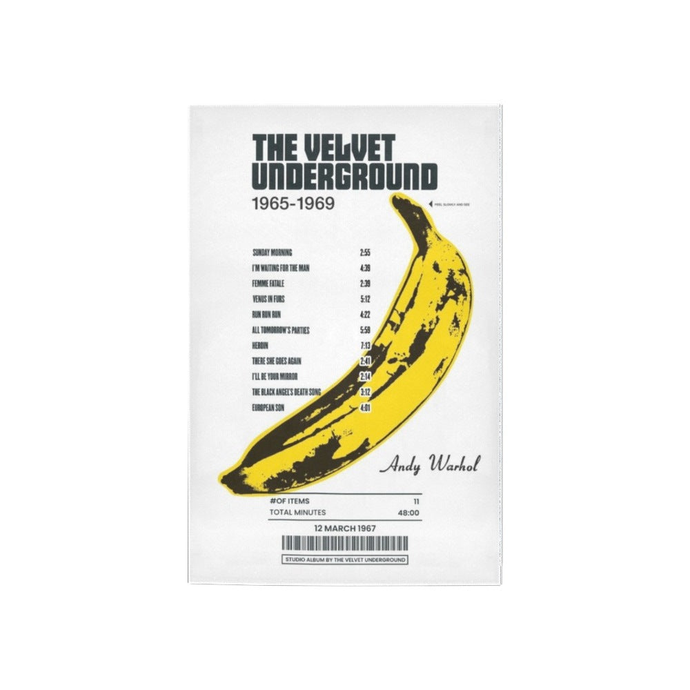 Song Receipt Rug Step Into Music History – The Velvet Underground & Nico Rug – Receipt Rugs