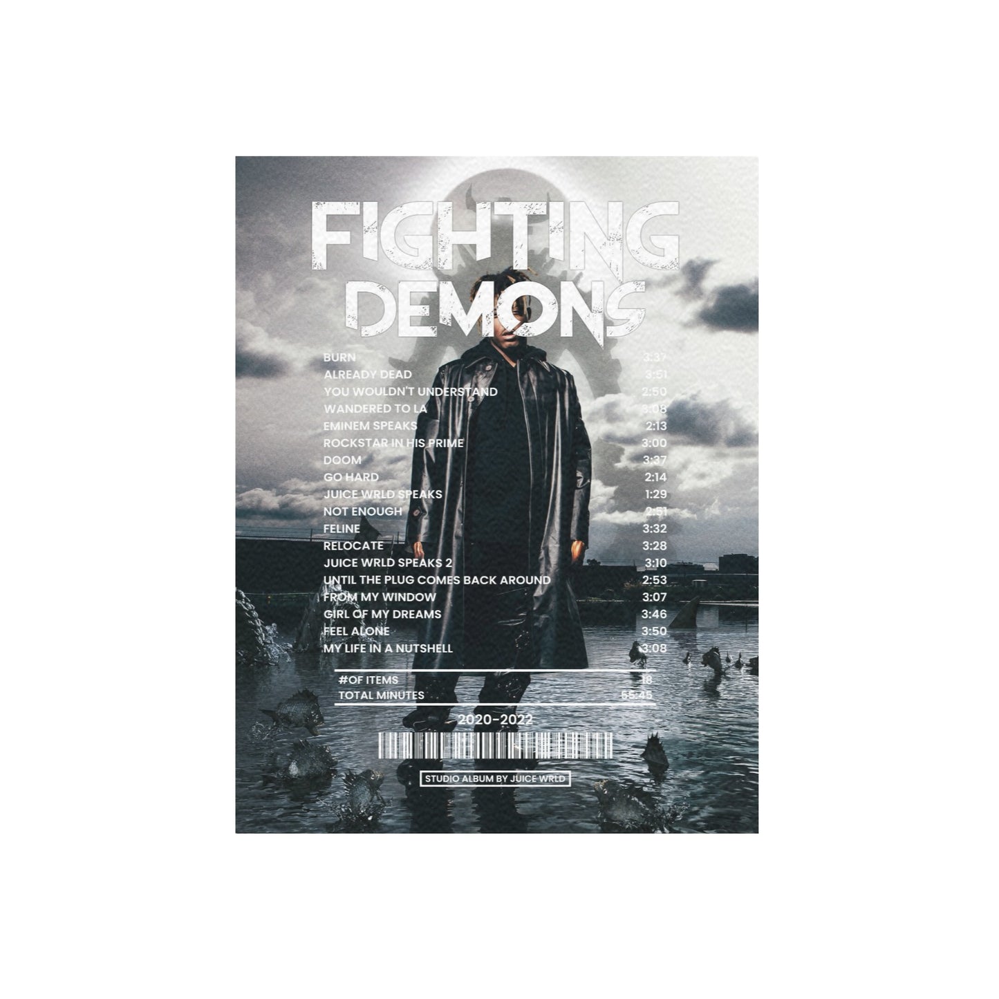 Fighting Demons-Juice wrld [Canvas]